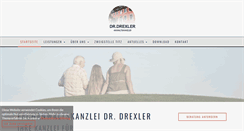 Desktop Screenshot of kanzlei-drexler.de