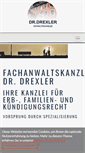 Mobile Screenshot of kanzlei-drexler.de
