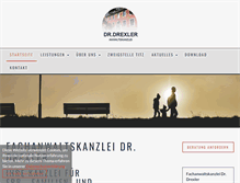Tablet Screenshot of kanzlei-drexler.de